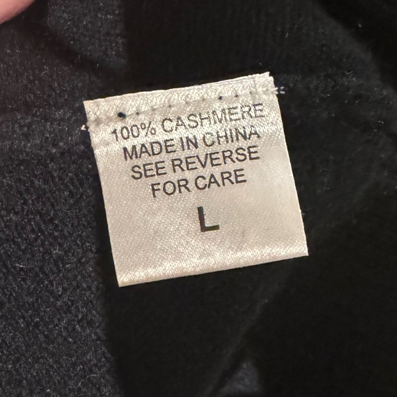 Queen Of Evil Cashmere Sweater L Black Rhinestone Saks Is A Girls Best Friend. - Picture 3 of 3